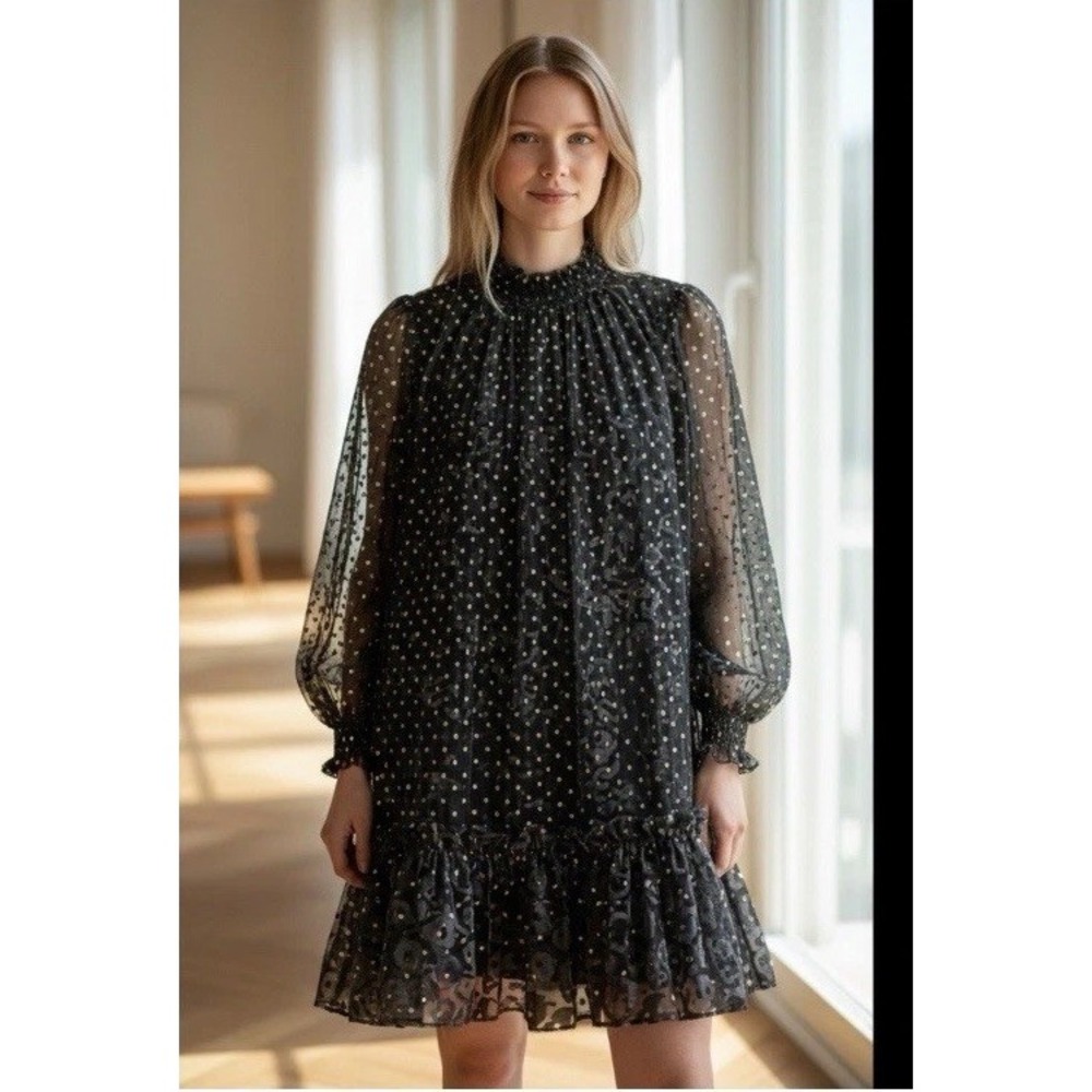 Alex‎ Marie Skyler Velvet Dress 24W Green Gold Special Occasion NWT $178